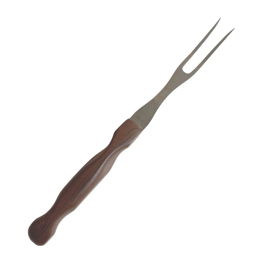 Vintage‎ CUTCO #26 Brown Composite Handle Meat Carving Turning Fork